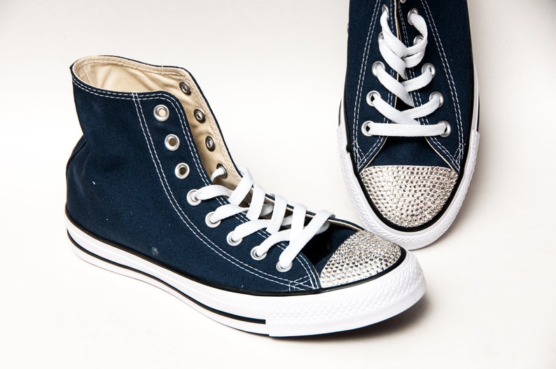rhinestone toe converse