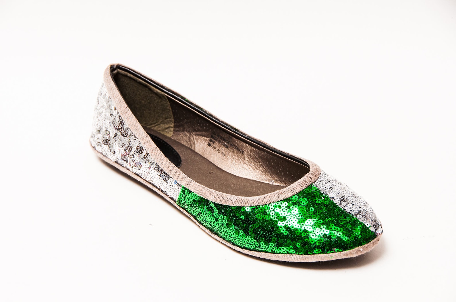 tiny sequin - 2 tone magic house dormitory ballet flats sequin shoes