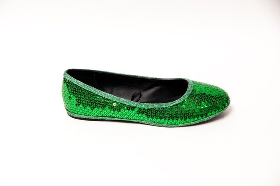 Kelly green ballet flats sale