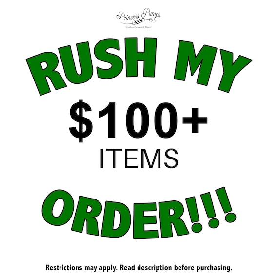 Rush, 19-20 Business Days or Less, Add On, Rush Orders, Items Over One  Hundred Dollars, Ships out in 19-20 Business Days or Less