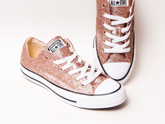 converse gold glitter shoes