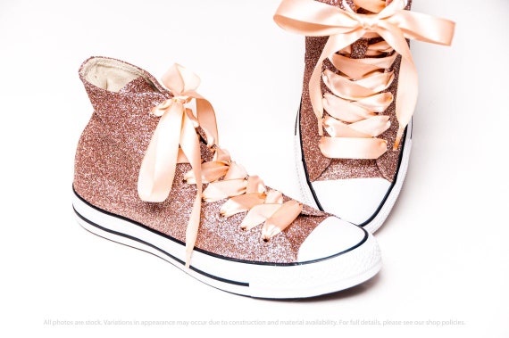 pink glitter converse high tops