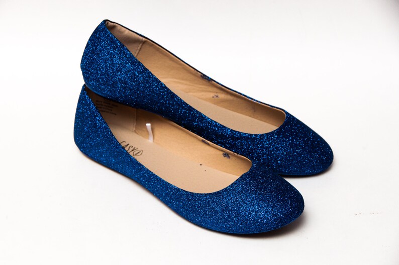 sapphire blue flats
