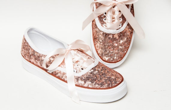 gold sequin vans