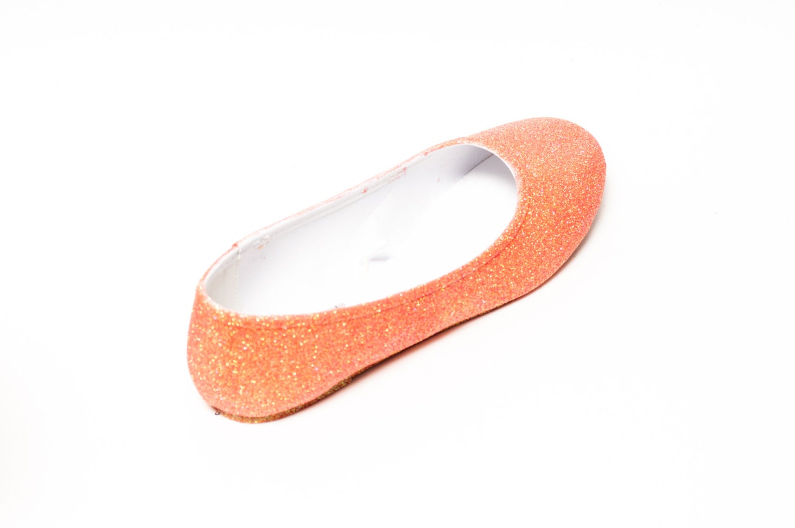 glitter | princess pumps melon orange ballet flat casual shoes