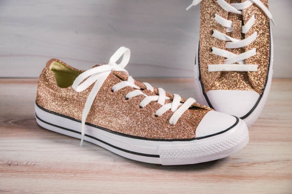 glitter converse low tops