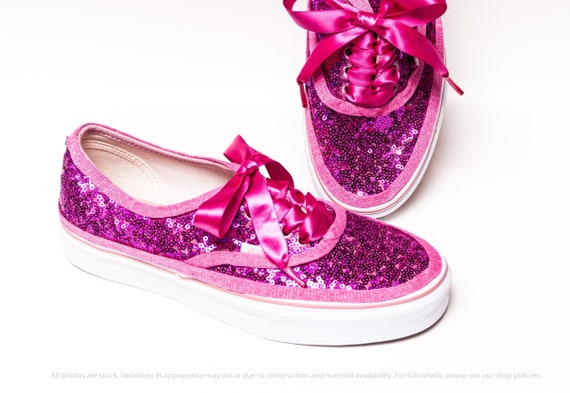 pink sequin vans