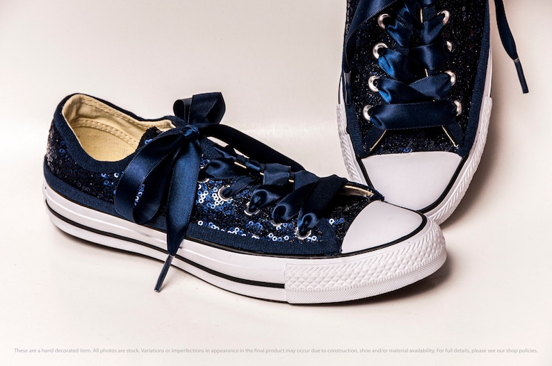 navy blue sequin shoes
