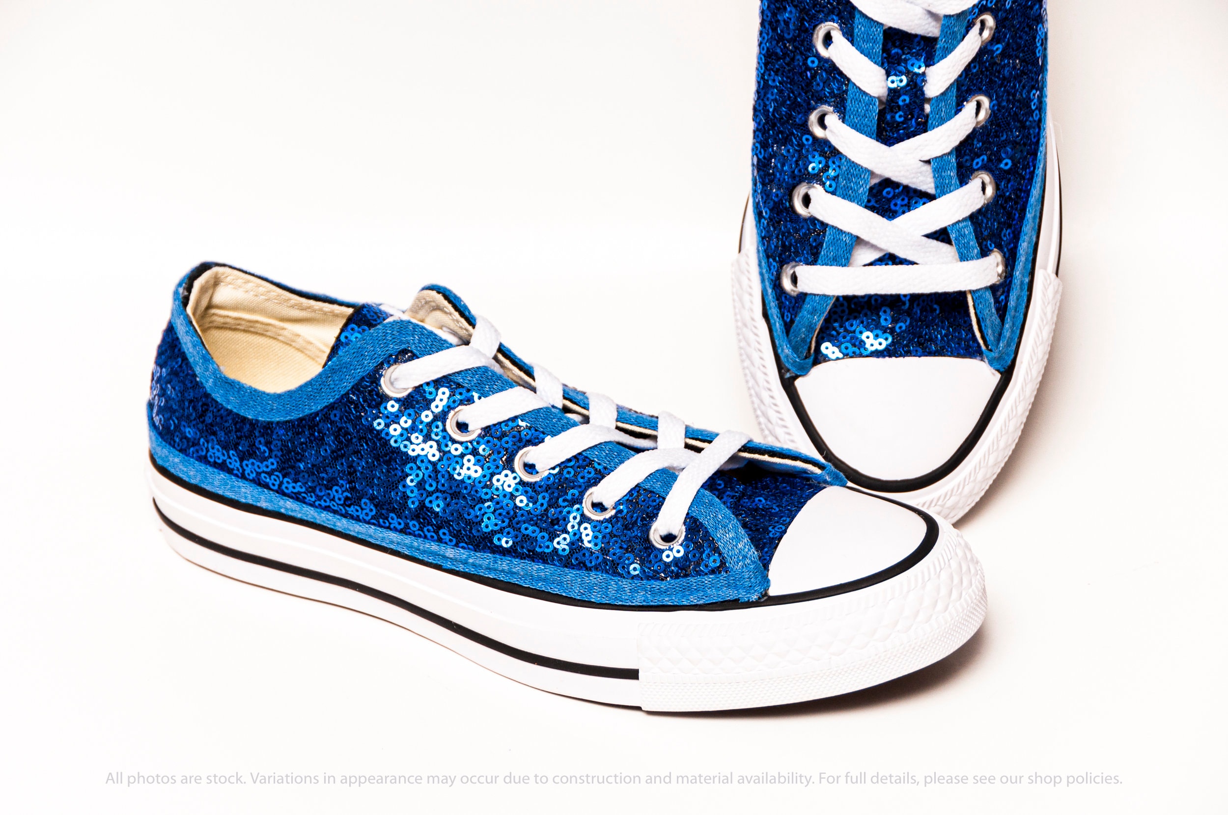 blue sequin converse