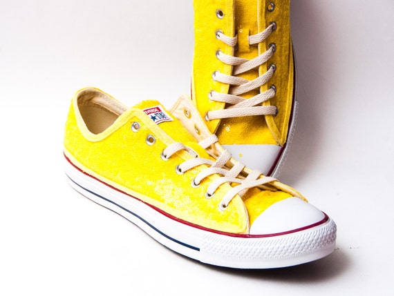 yellow sparkly converse