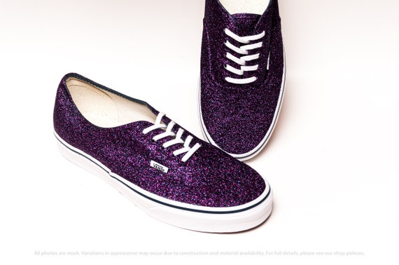 vans purple sparkle