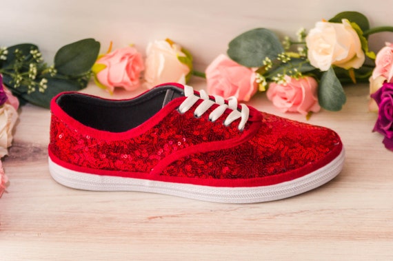 Women's Sneakers Glitter Lace  Comfortable Women's Sneakers