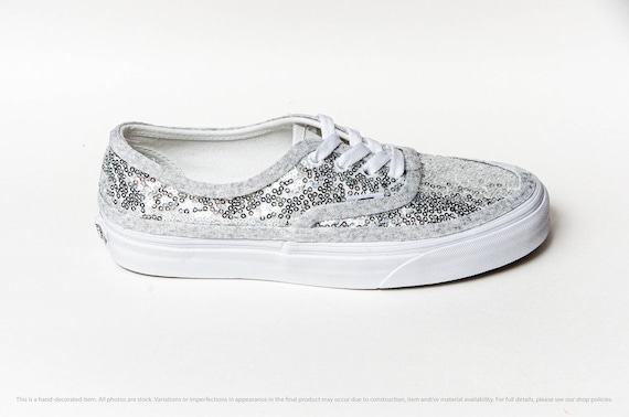 silver sequin vans