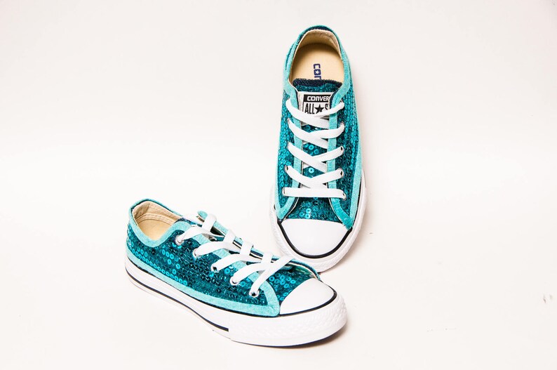 sequin blue converse