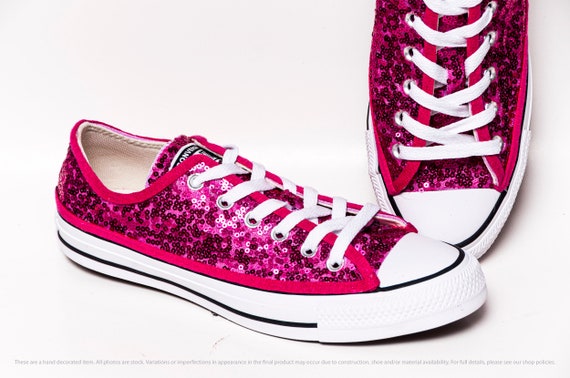 sequin converse pink