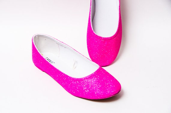 hot pink ballet flats