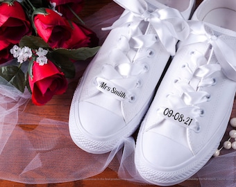 converse with satin laces