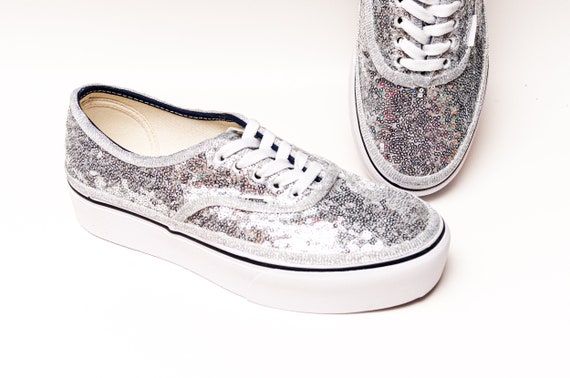 sequin vans shoes