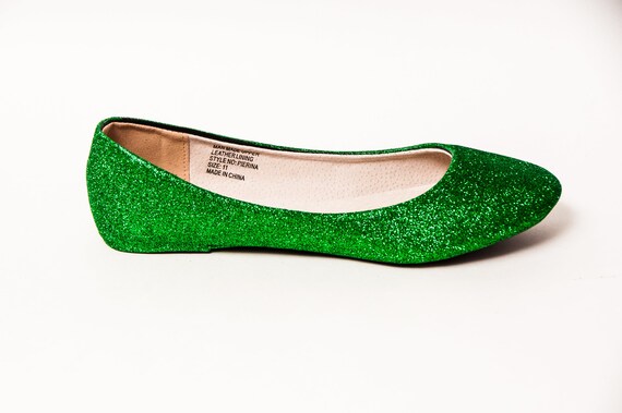 flat shoes green