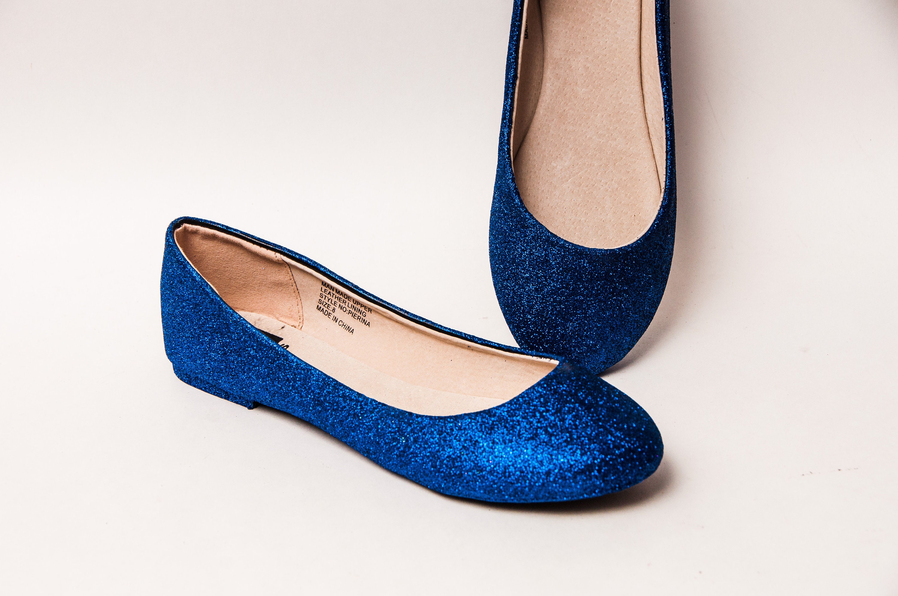 royal blue flats size 10