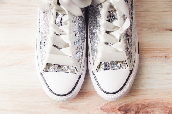 Zapatillas Plateadas Con Estrellas