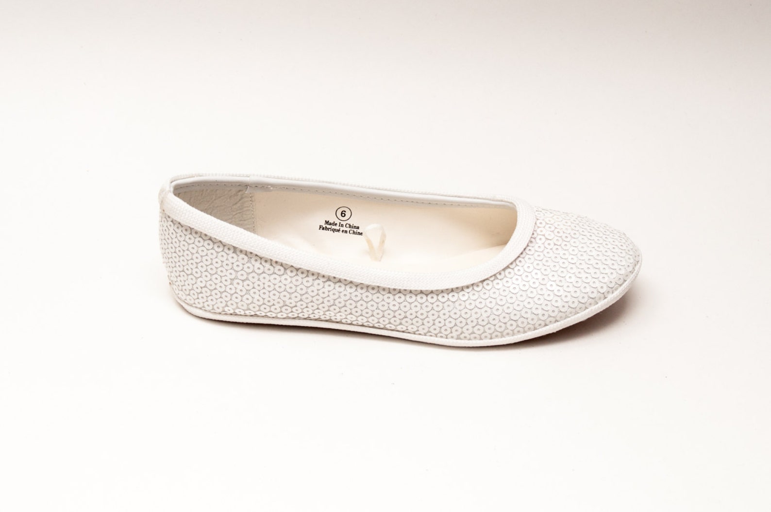 tiny sequin | starlight bridal white ballet flats casual slippers shoes tiny sequin | starlight bridal white ballet flats casual slippers shoes