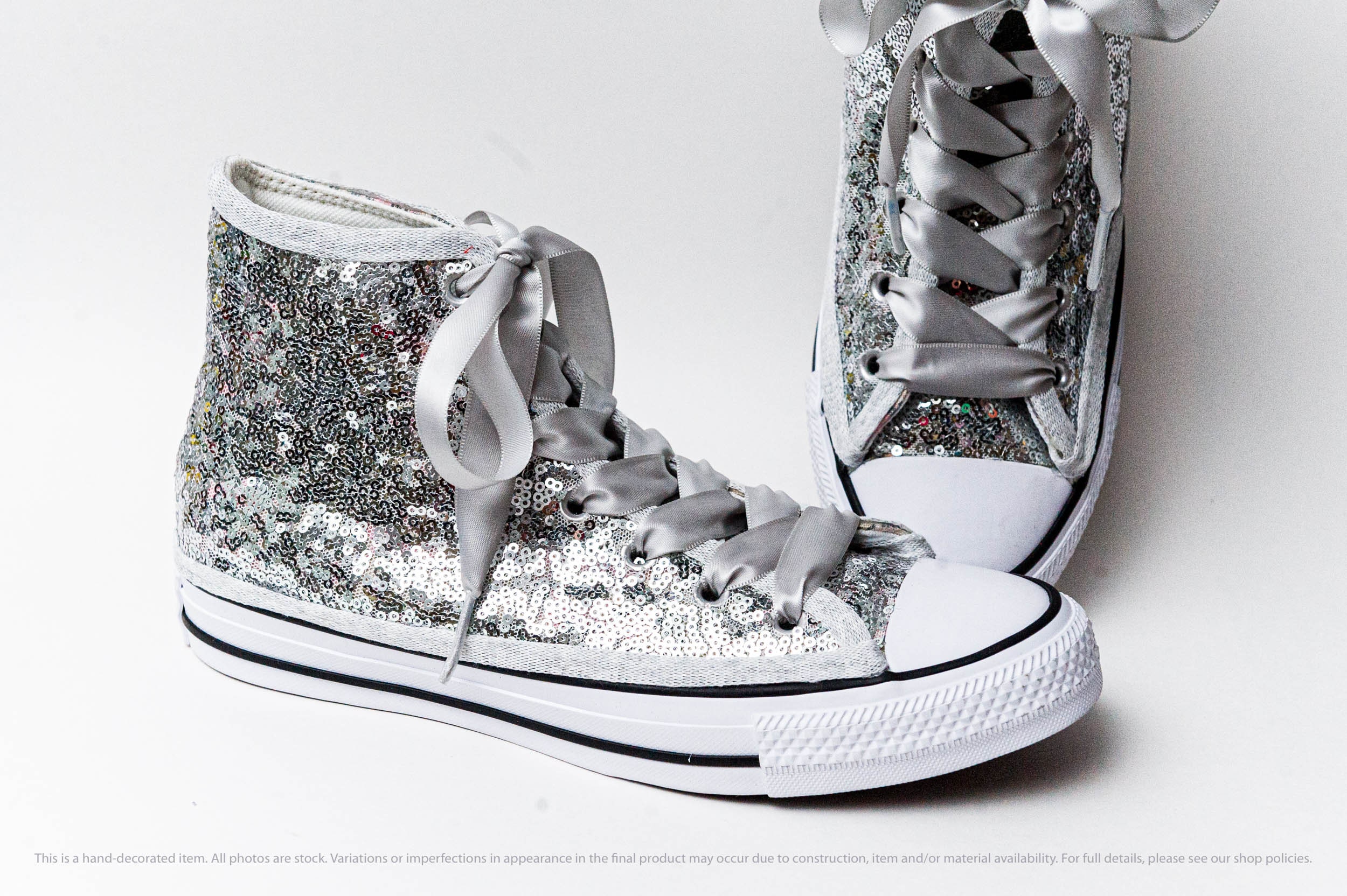 sequin high top sneakers