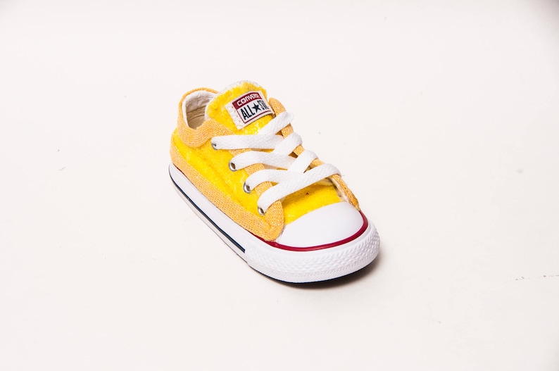 Children's Yellow Converse® Sneakers | Etsy Yellow Sequin Converse Sneakers | Etsy