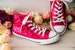 Wedding Sneakers for Bride Sparkle, Hot Fuchsia Pink Sequin High Top Sneakers, Custom Shoes, Wedding Shoes, Gifts for Her 