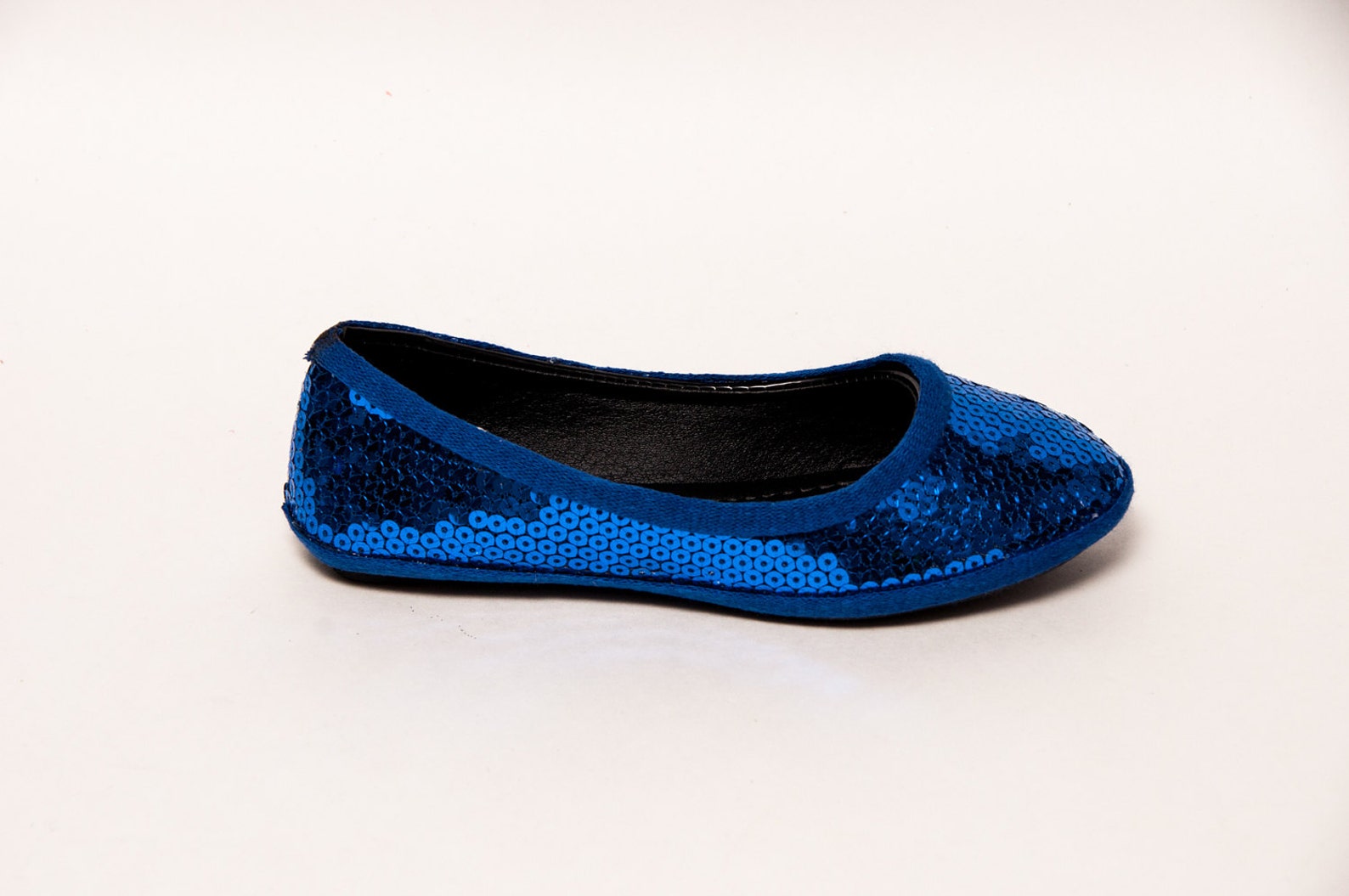 youth - sequin - sapphire blue ballet flat dress shoes youth - sequin - sapphire blue ballet flat dress shoes