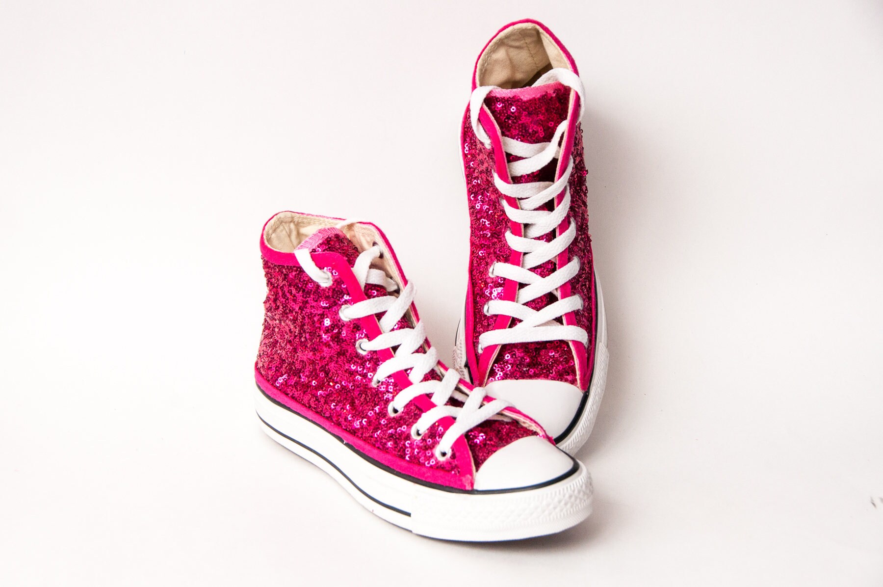 pink sequin converse