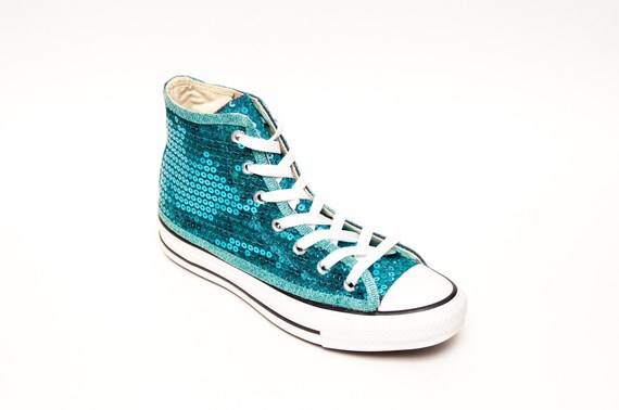 blue sequin converse
