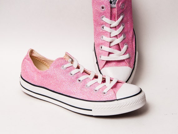 pink glitter converse