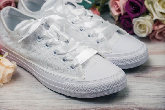 white wedding sneakers