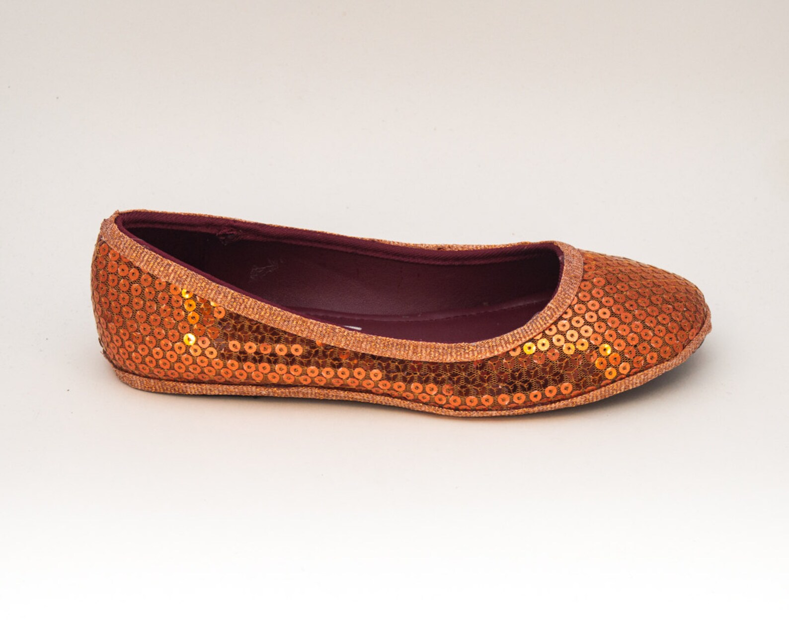 tiny sequin | starlight orange ballet flats slippers shoes tiny sequin | starlight orange ballet flats slippers shoes