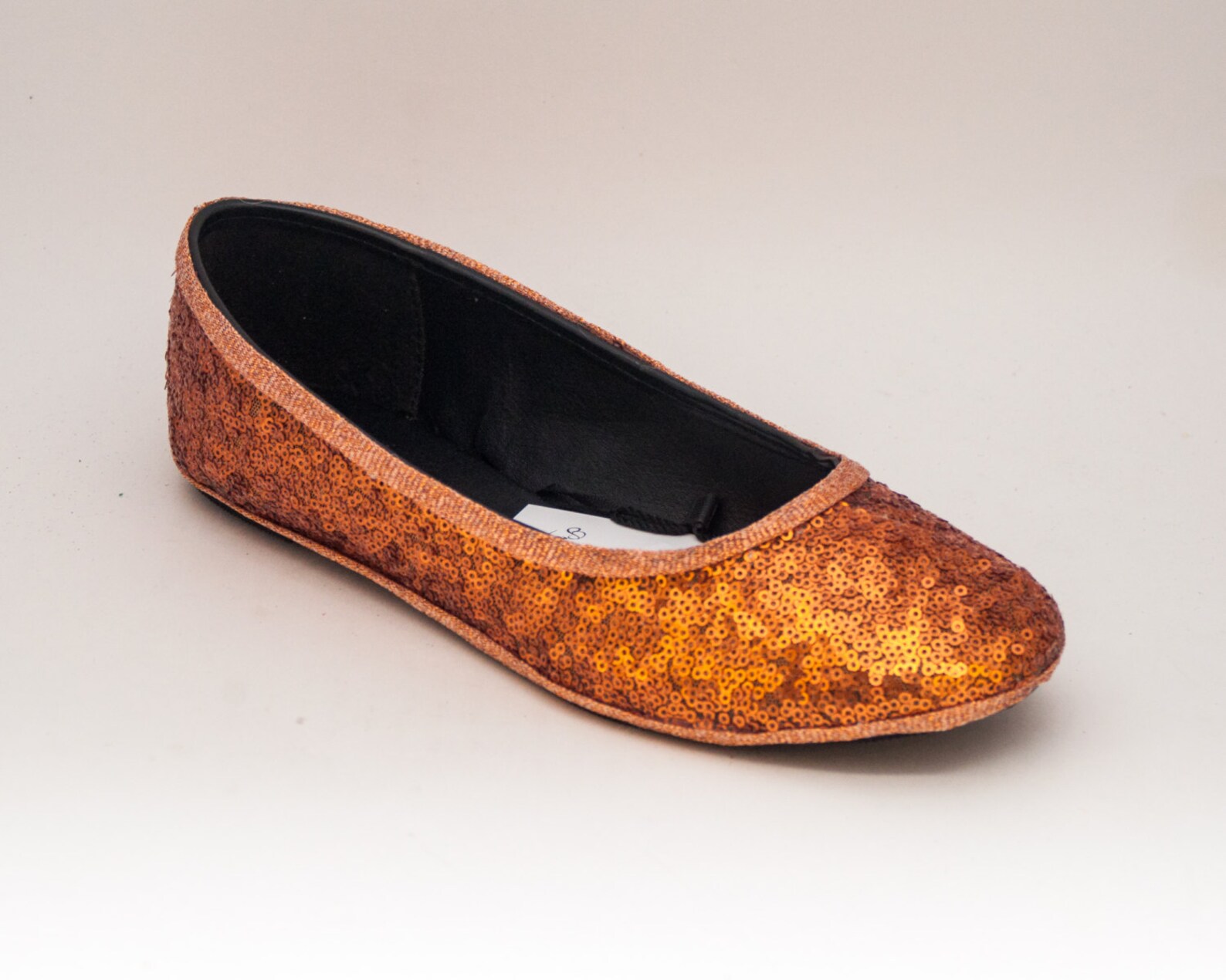 tiny sequin | starlight orange ballet flats slippers shoes tiny sequin | starlight orange ballet flats slippers shoes
