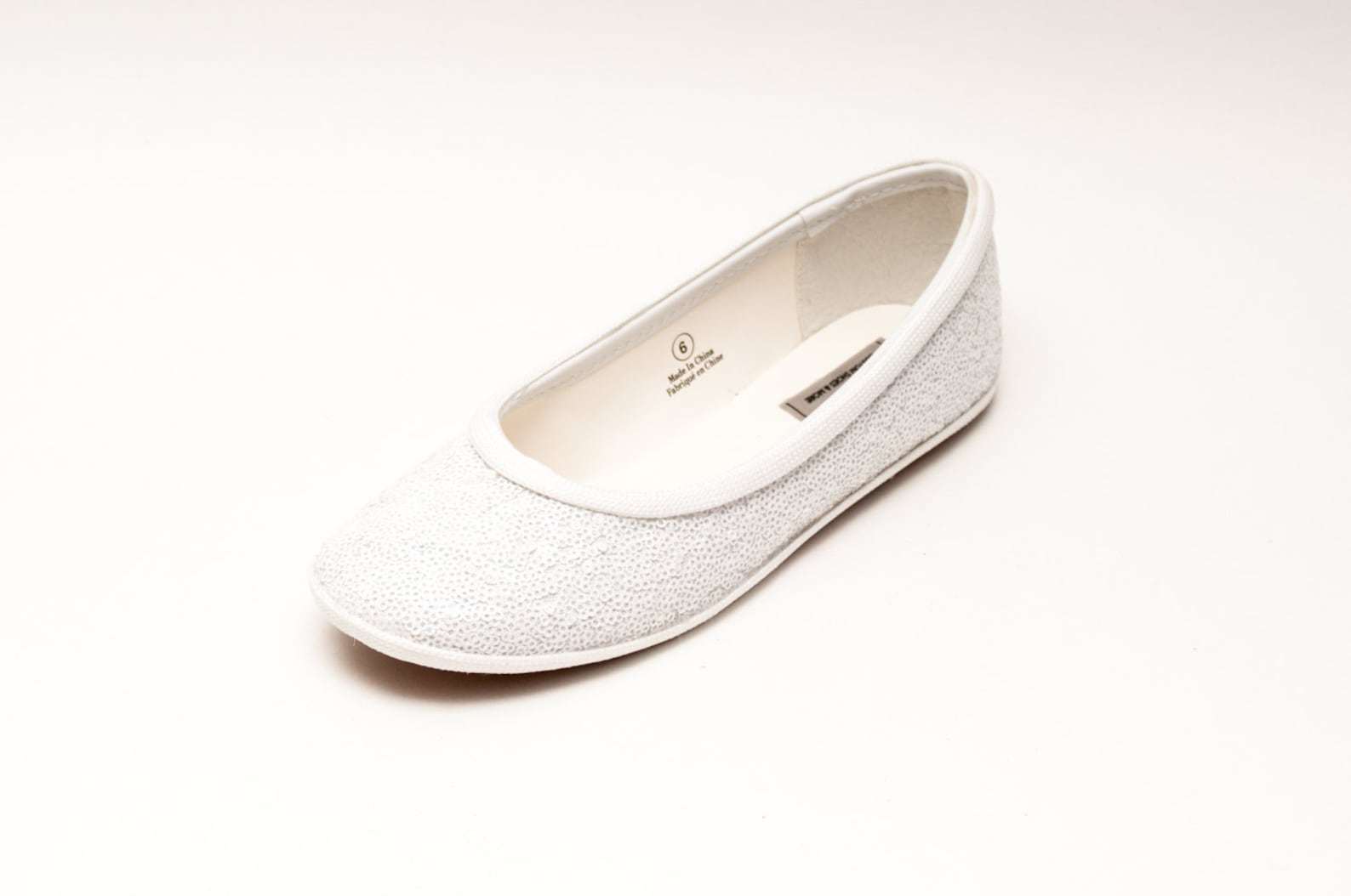 tiny sequin | starlight bridal white ballet flats casual slippers shoes tiny sequin | starlight bridal white ballet flats casual slippers shoes