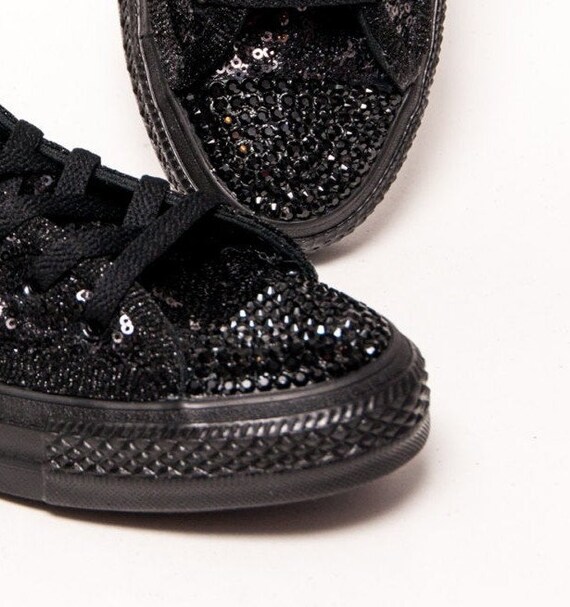 black sequin converse