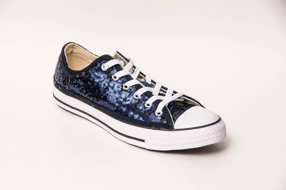 navy sequin converse