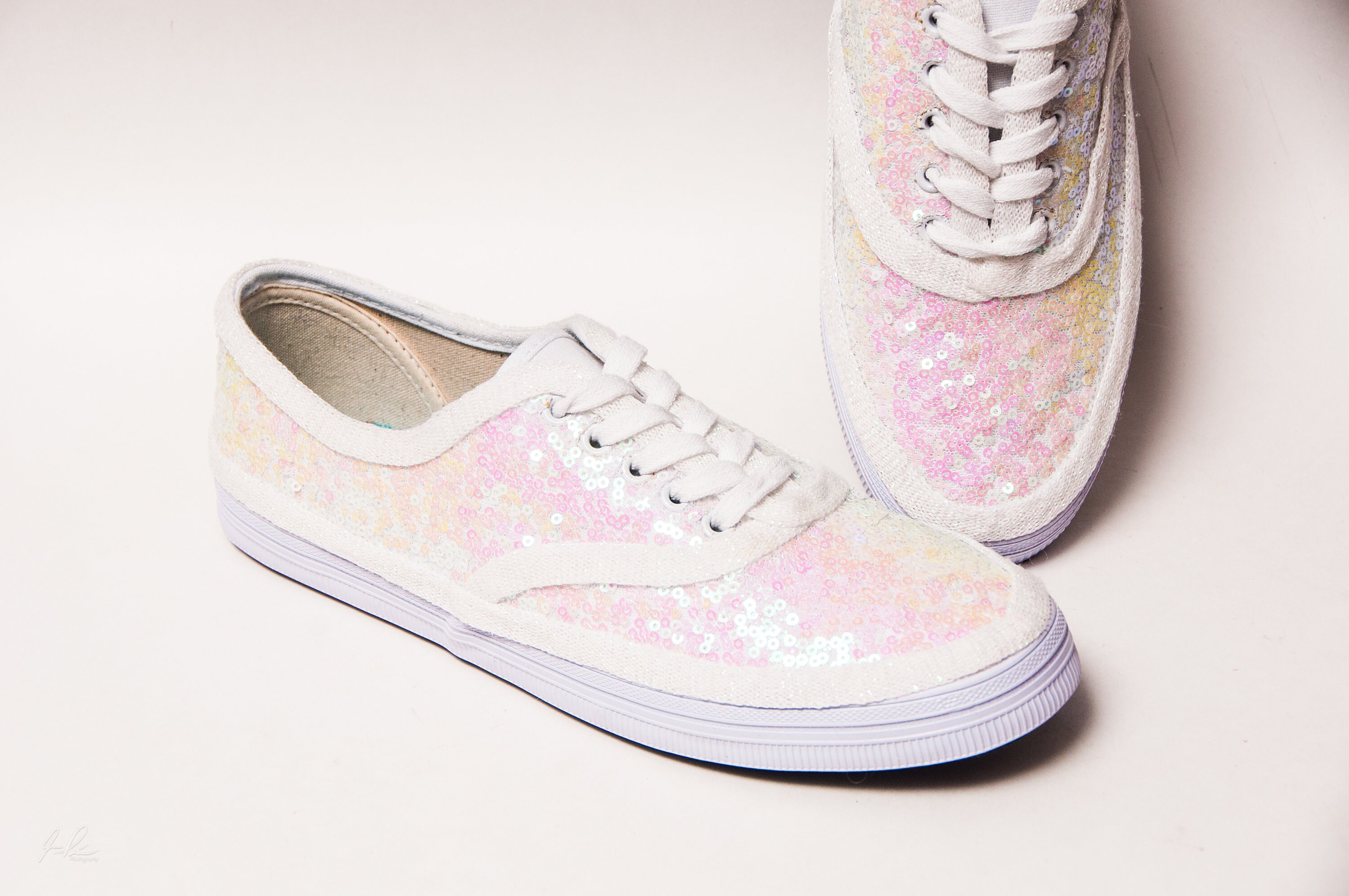pink sequin tennis shoes