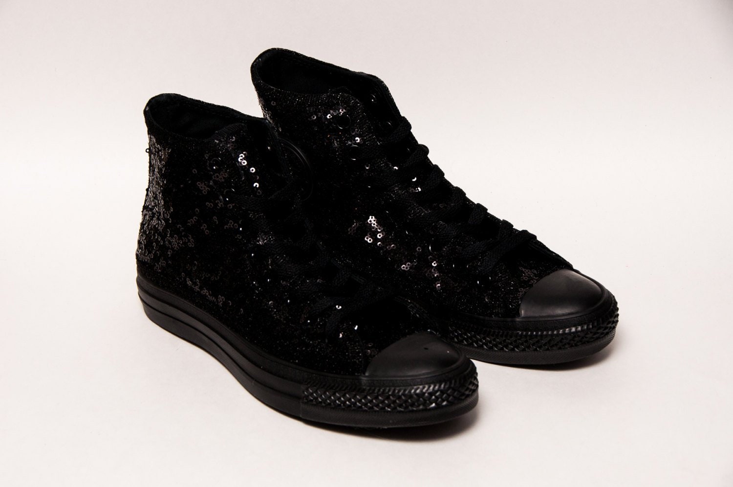 Black glitter high tops hot sale