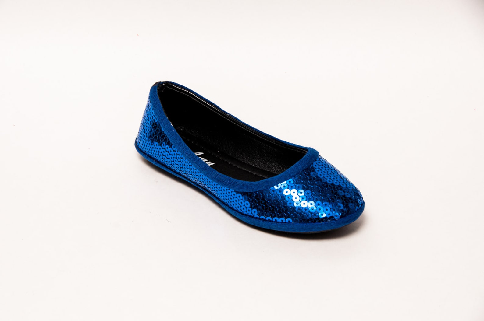 youth - sequin - sapphire blue ballet flat dress shoes youth - sequin - sapphire blue ballet flat dress shoes