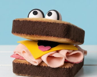 Professional Hand Puppet Sandwich Cold Cut, Made to Order, Custom Design Available
