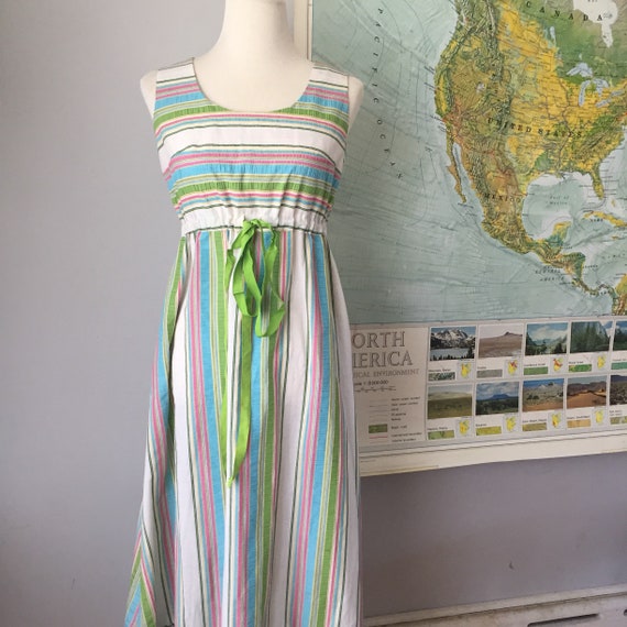 Vintage 60s Maxi Boho Dress