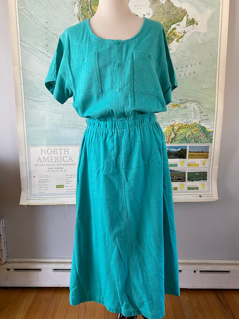 Vintage Cotton LL Bean Dress Etsy