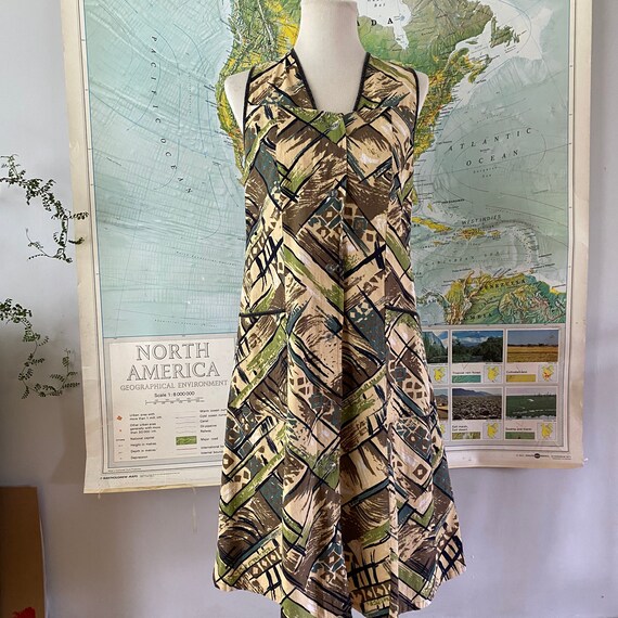 Geometric 60s Housecoat