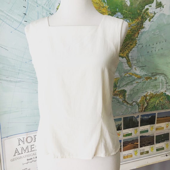 Dreamy Creamy Vintage Silk Tank