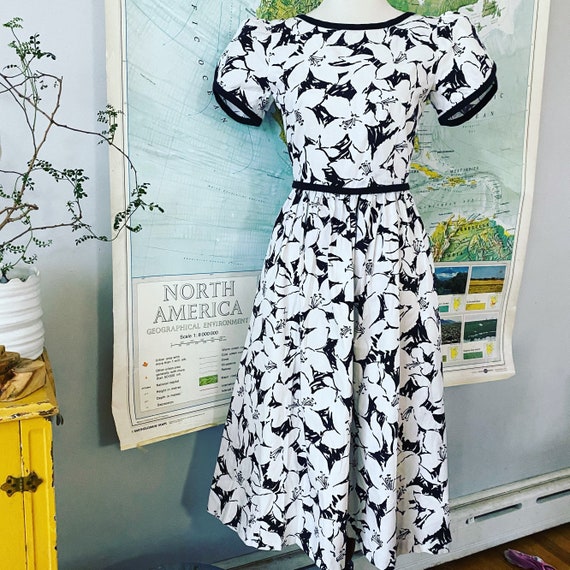 Lanz Original 80s Cotton Floral Dress