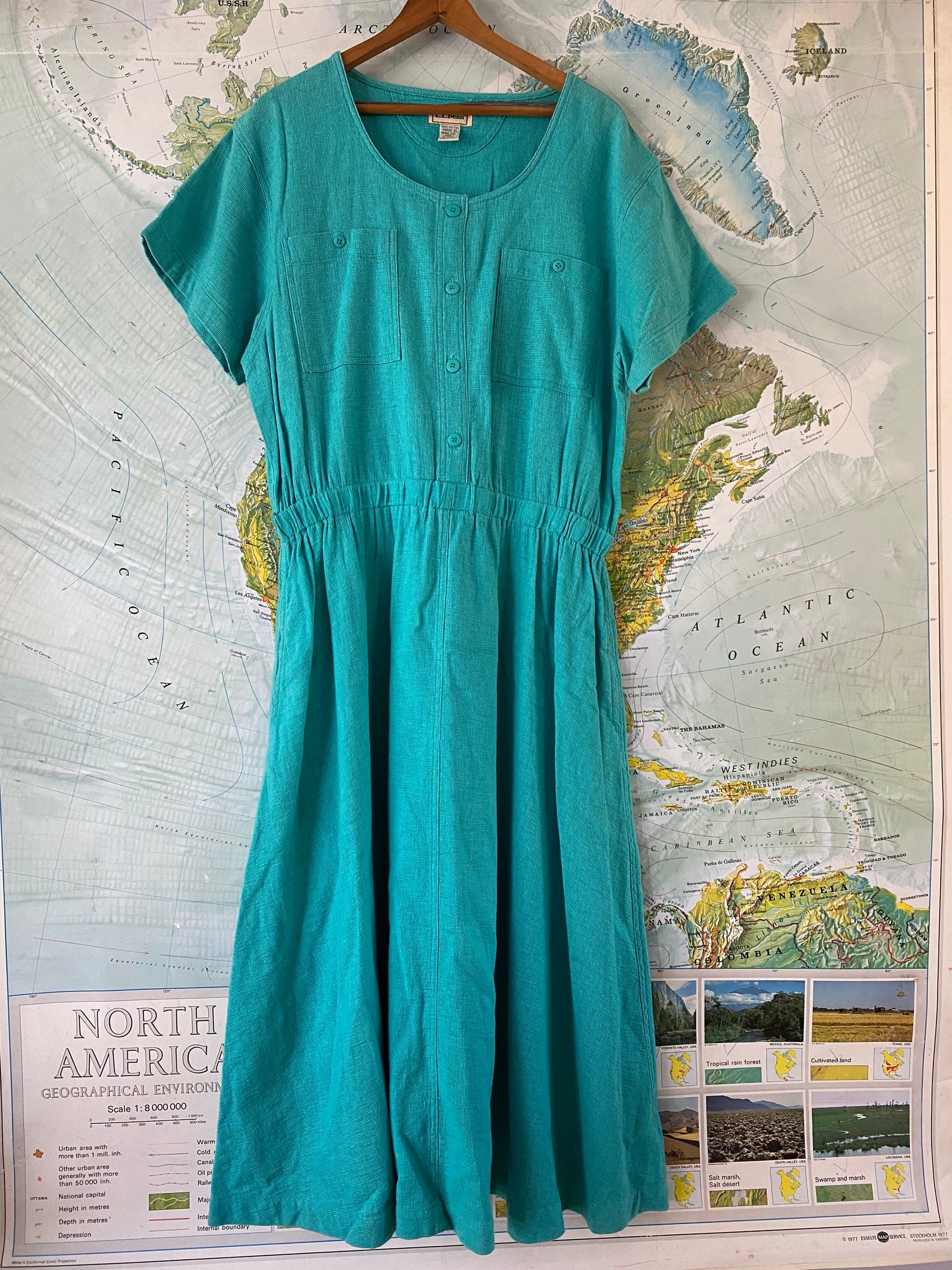 Vintage Cotton LL Bean Dress Etsy