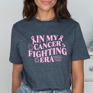Cancer Day Shirt In My Cancer Fighting Era Shirt Pink Ribbon Shirt Cancer Fighter Gift Fight Cancer Shirt Gift for Her Cancer Awareness Tee